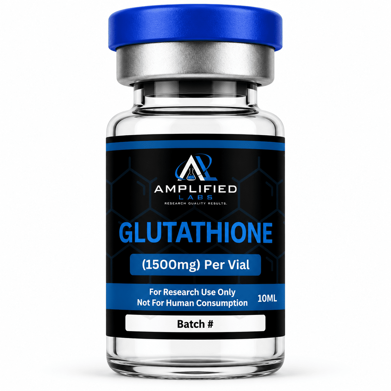Glutatión - Antioxidante y agente desintoxicante 1 Vial de compuesto de investigación de glutatión estudiado por su papel en el equilibrio redox celular y la investigación de la vía antioxidante.