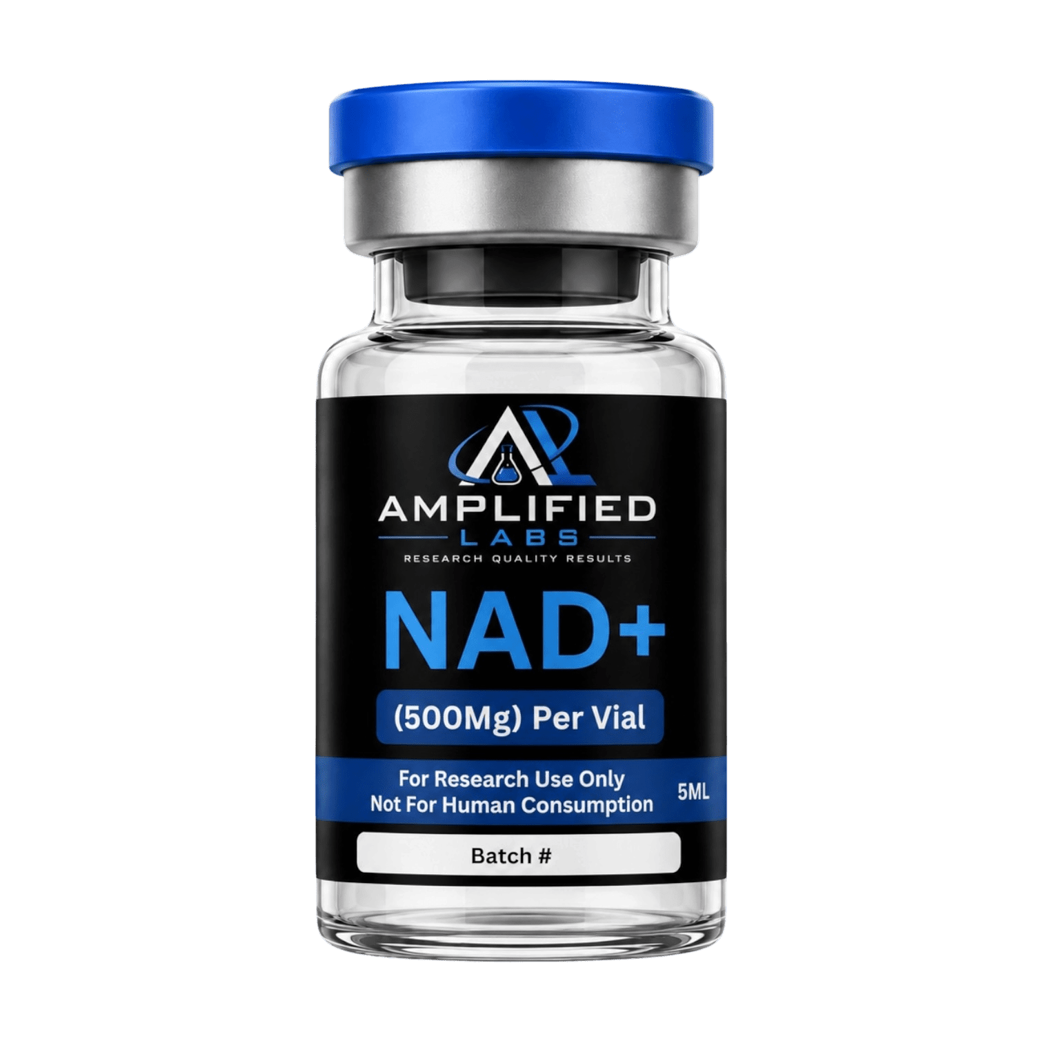 Agente antioxidante y desintoxicante NAD+ 1 NAD 500 mg, Amplified Labs, vial de 10 ml