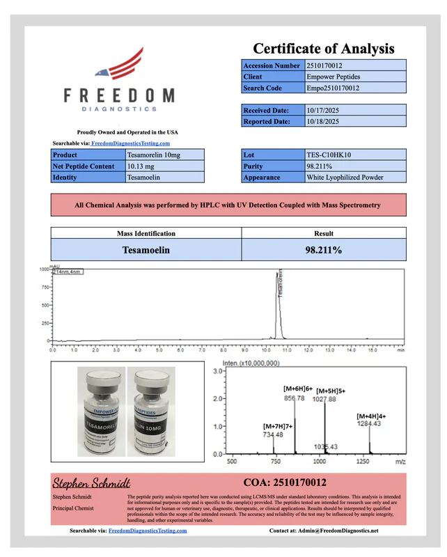 Tesamorelin - Growth and Performance Peptide 5 Tesamorelin - Growth and Performance Peptide - Image 5